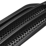 Pair Black Car Side Air Flow Fender Stickers Intake Vent Grille Cover Decor