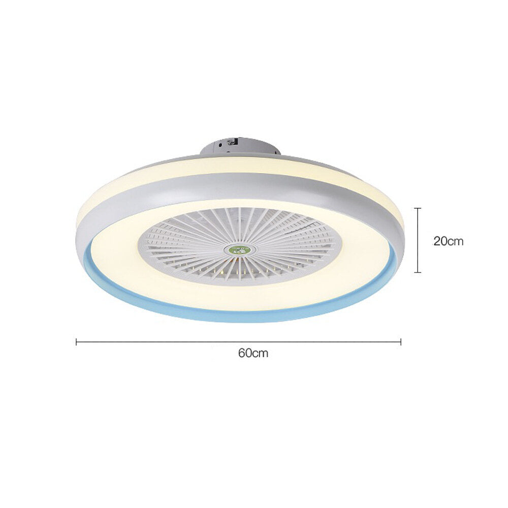 Moderne LED-Deckenleuchte mit einstellbarer Windgeschwindigkeit und Fernbedienung für Schlafzimmer und Wohnzimmer