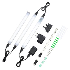 3PCS 80 LED Cabinet Light SMD2835 USB Touch Dimmable Lamp for Home, Room, Closet - EU Plug