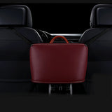 Leather Car Seat Storage Bag - 41x27cm Organizer for Cars