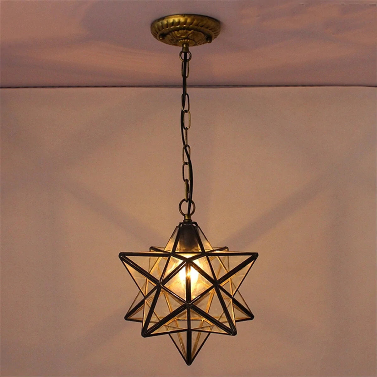 Modern Star Glass Pendant Light Chandelier - Ceiling Lamp Fixture Decor