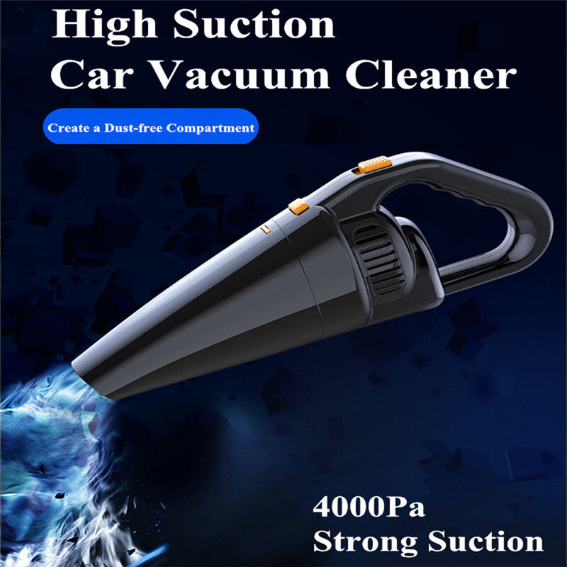 120W Wireless Rechargeable Car Vacuum Cleaner - High Suction, Dry & Wet, Dual-Use for Car and Home