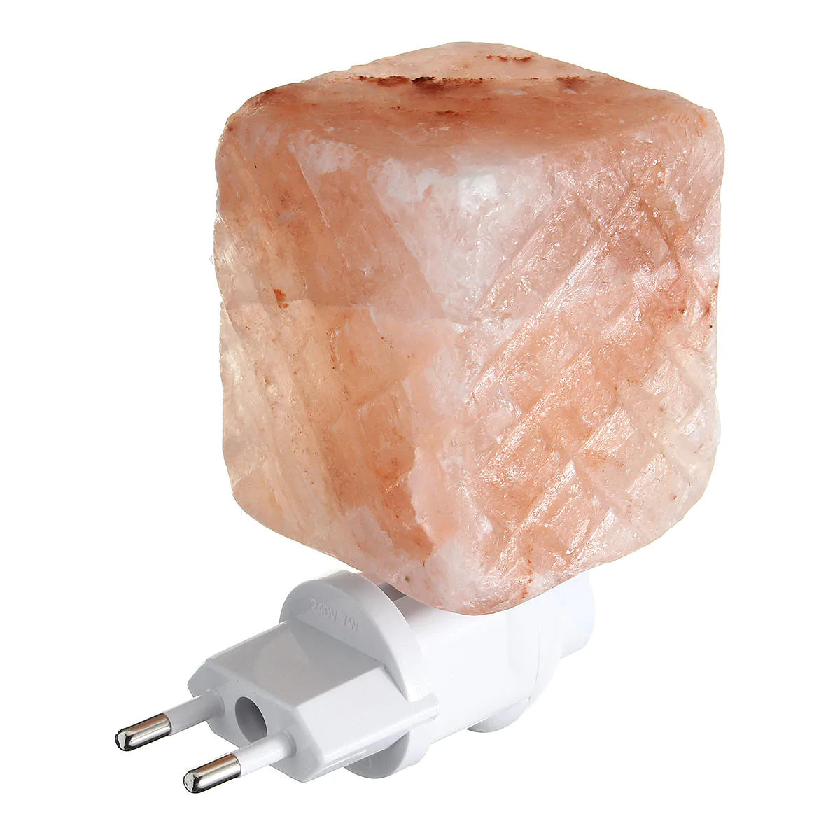 Himalayan Glow Hand Carved Crystal Salt Night Lamp Wall Light AC110-240V