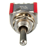 Red 3-Pin ON-OFF-ON Small Toggle Switch AC 6A/125V 3A/250V