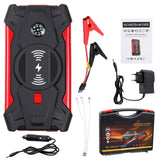 39800mAh 600A Car Jump Starter with Wireless Charger, 2 USB Outputs, and LED Flashlight