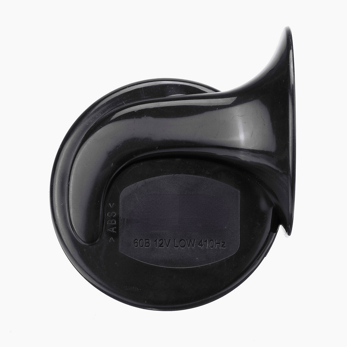 12V 115dB Electric Bull Horn - Loud Waterproof Metal Sound for Motorcycle, Car, Truck, Boat - Black