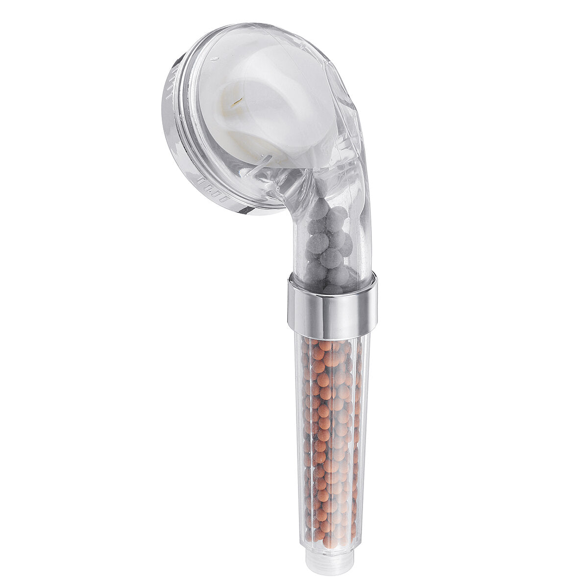Water-Saving Spa Shower Head with Negative Ions, Handheld Nozzle, Filter, and Hose