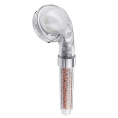 Water-Saving Spa Shower Head with Negative Ions, Handheld Nozzle, Filter, and Hose