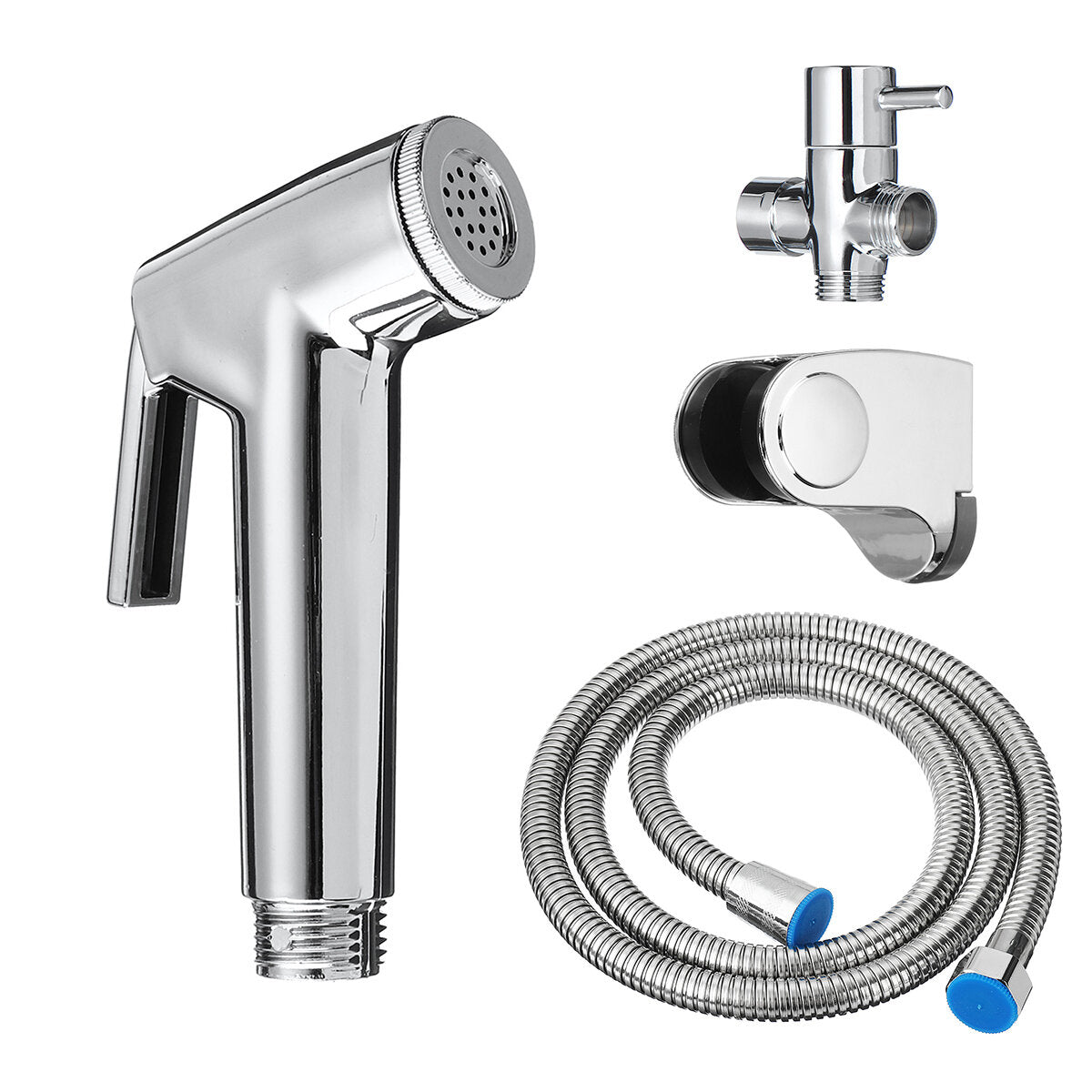 Bidet Douche Toilet Spray Kit - Handheld Shower Head, Hose, Diverter, and Nozzle Sprayer