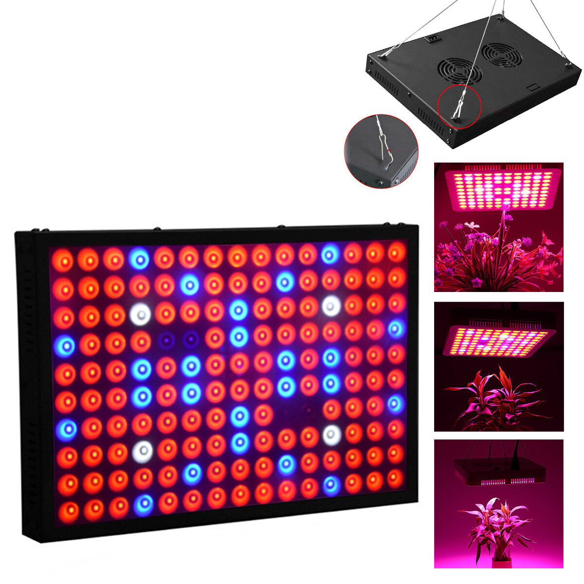 600W Full Spectrum LED Grow Light for Hydroponic Indoor Veg and Flower Plants