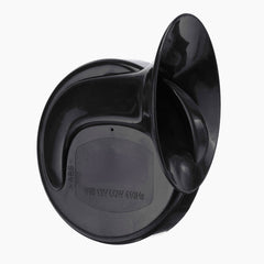 12V 115dB Electric Bull Horn - Loud Waterproof Metal Sound for Motorcycle, Car, Truck, Boat - Black