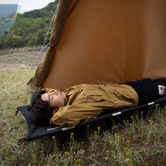 Ultralight Outdoor Folding Camping Bed - Tear-Resistant Polyester Oxford, Aluminum Alloy Frame