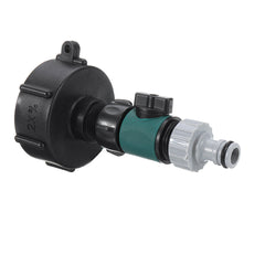 Ton Barrel Water Tank Connector: Garden Tap Thread Plastic Fitting Tool Adapter - Quick Outlet Type