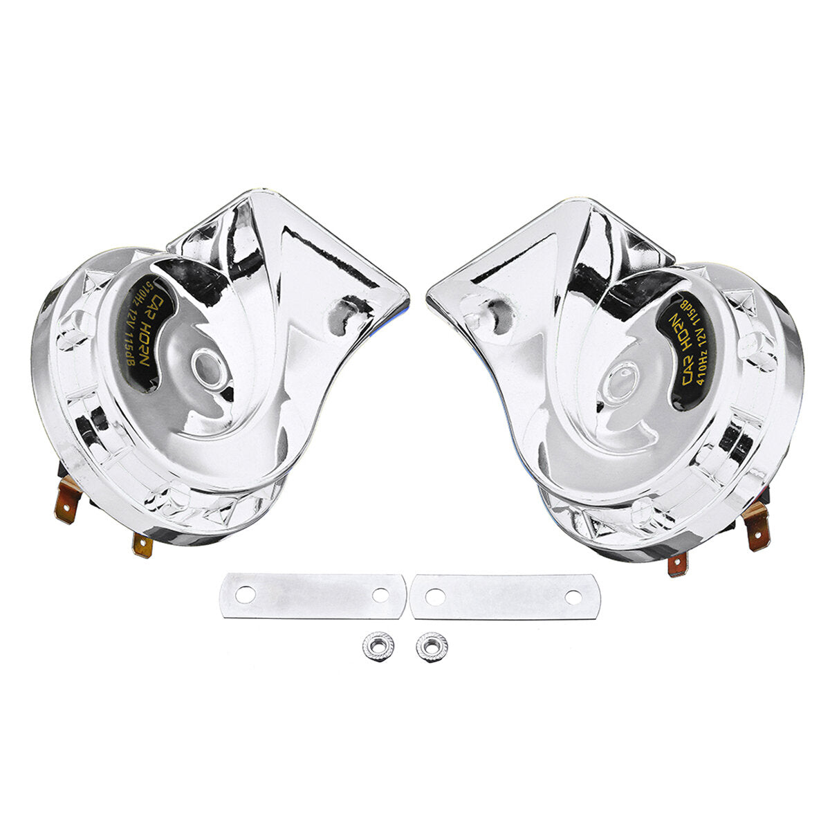Paar superlaute elektrische Schneckenhupen mit zwei Tönen, 12 V, 115 dB, für Auto und Motorrad, universelle Passform