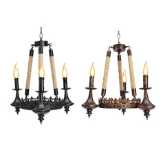 3-Head Iron Chandelier for Living/Dining Room, Ceiling Pendant Light, AC110-220V