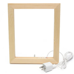 3D LED Night Light Wooden Photo Frame - Illuminative USB Lamp for Girls, Christmas Gift