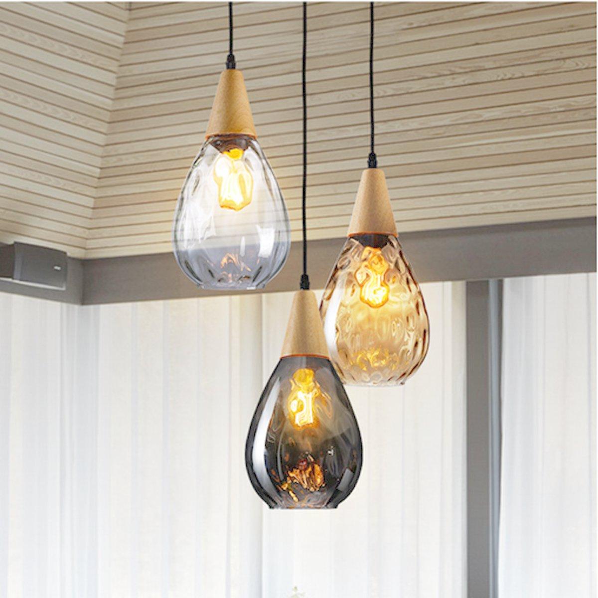 Modern Glass Pendant Light - Ceiling Lamp Chandelier Fixture for Home Decoration