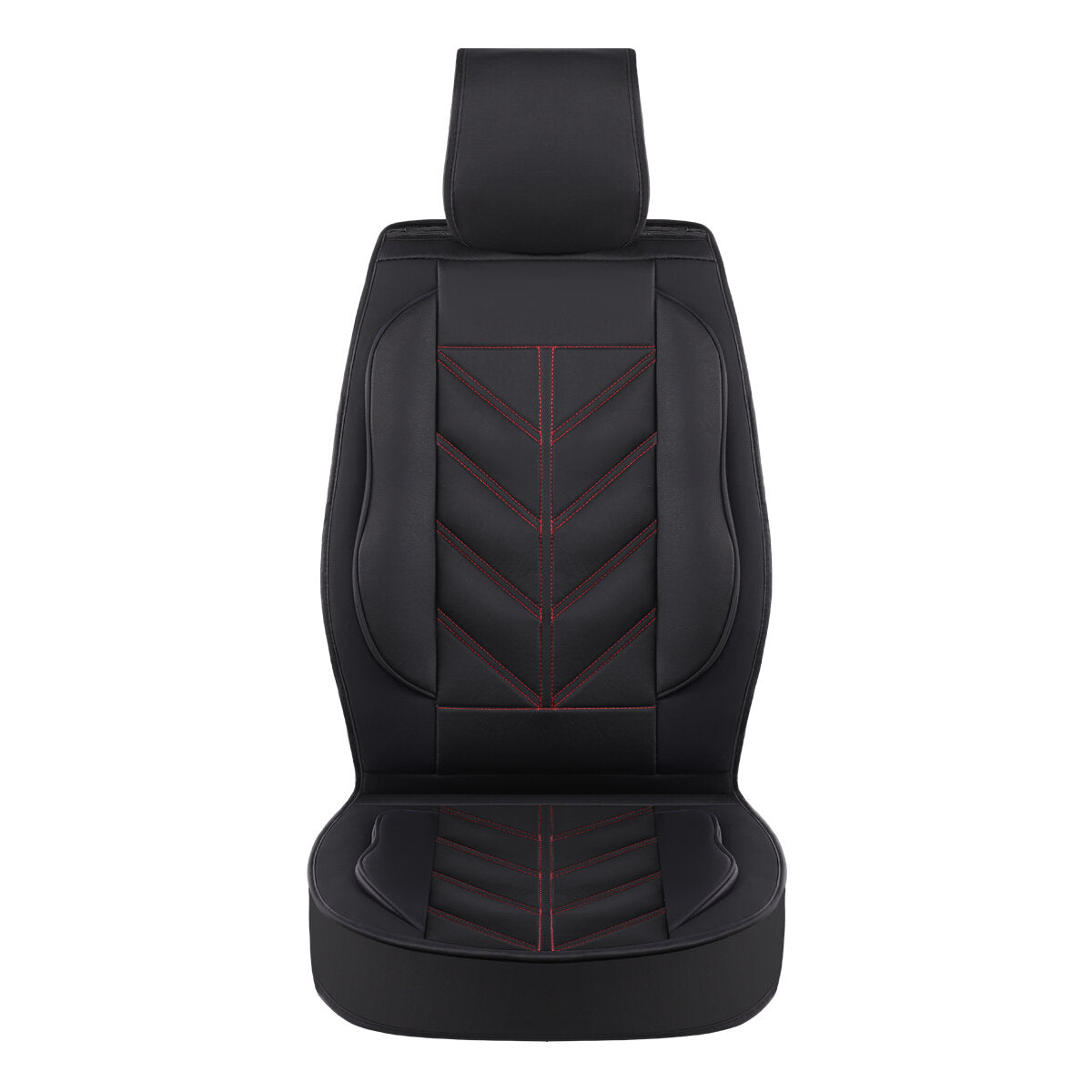 Universal PU Leather Car Seat Cover - Non-slip Full Cushion Protector Mat, 1PCS