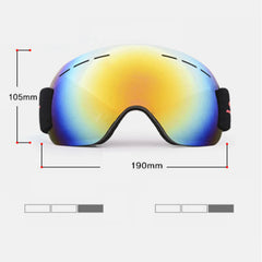 Unisex-Erwachsene Antibeschlag-UV-Schutz Sanddichte Kletter- und Skibrille