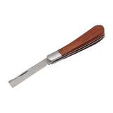 Stainless Steel Mushroom Knife with Rosewood Handle - Folding Sickle Pocket Knife for Electricians, Camping, and Survival