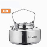 High Quality S304 Stainless Steel Camping Kettle - Durable Bushcraft Gear Teapot for Backpacking & Outdoor Use