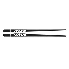 2PCS Car Side Stickers Body Decals Long Stripes for Mercedes Benz C-Class Racing