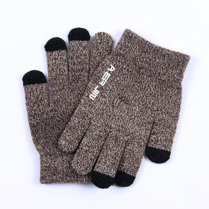 Warm Knitted Touch Screen Cut-Resistant Gloves