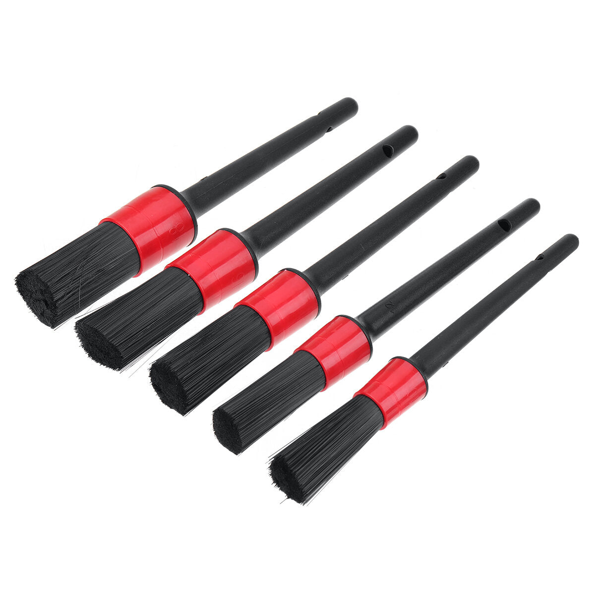 13PCS Tire Detail Brush Set - Short Handle, Interior/Exterior Cleaning, Leather & Air Vents Care Tools