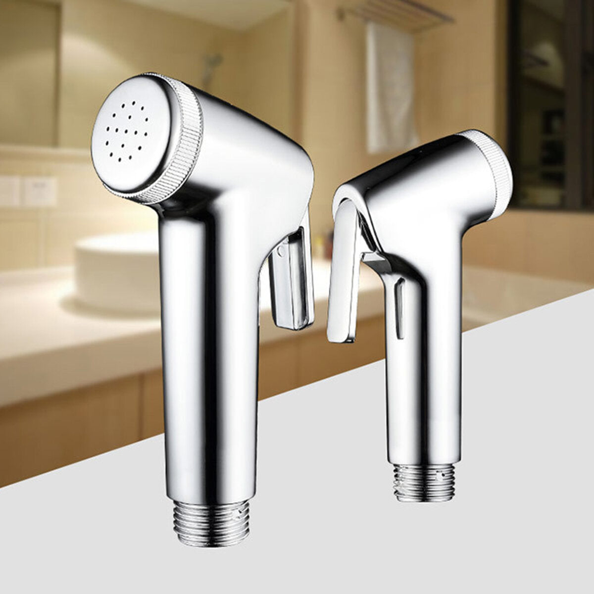 ABS Handheld Bidet Spray Toilet Attachment with Diaper Sprayer Hose and Holder for Bathroom