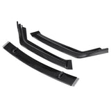 3PCS Carbon Fiber Look Front Bumper Lip Body Kit Spoiler for Cars