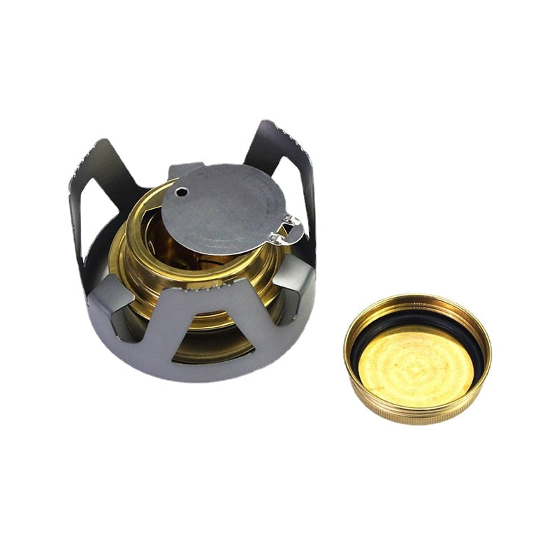 High Quality Mini Ultra-light Alcohol Stove - Portable Folding Outdoor Picnic & Camping Spirit Combustor