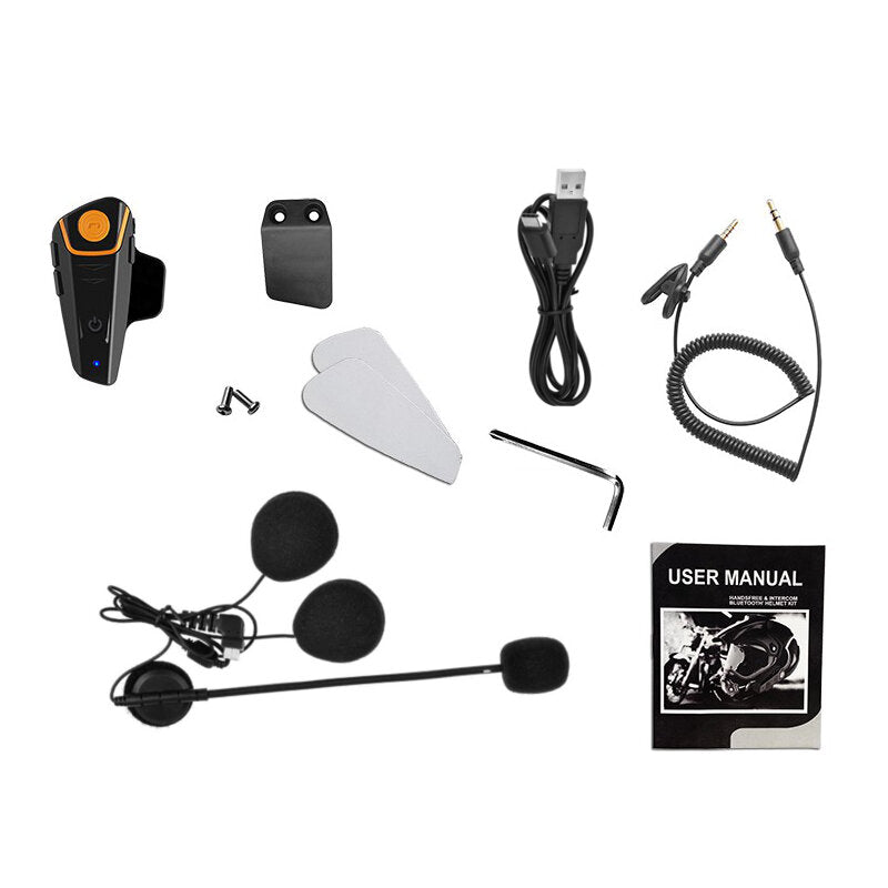 1000m Motorcycle Helmet Bluetooth Intercom Waterproof Speaker for Wired/Wireless Helmets