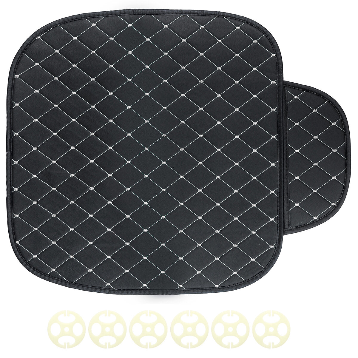 Universal PU Leather Car Seat Cushion Cover - Breathable, Protective, and Comfortable