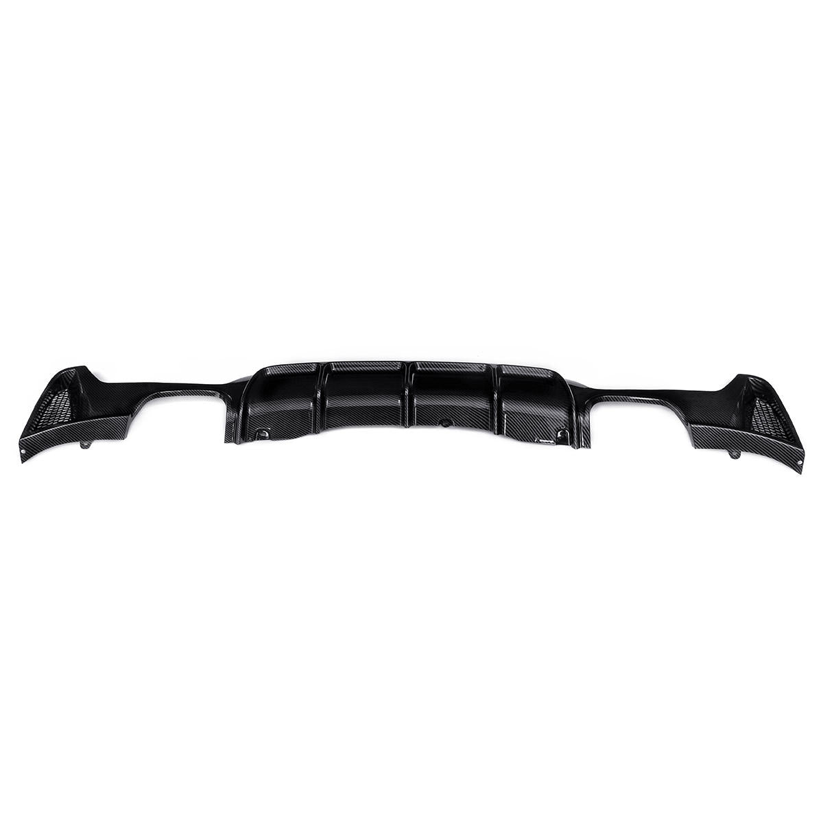 Carbon Fiber Style Rear Bumper Diffuser for Enhanced Aerodynamics and Style