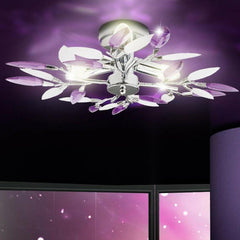 LED-Deckenleuchte mit Acrylblattarmen für Wohnzimmer, Schlafzimmer – moderne Lampenfassung