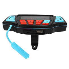 Bluetooth Motorcycle Handlebar Amplifier Radio Stereo Alarm Speaker MP3 FM Player