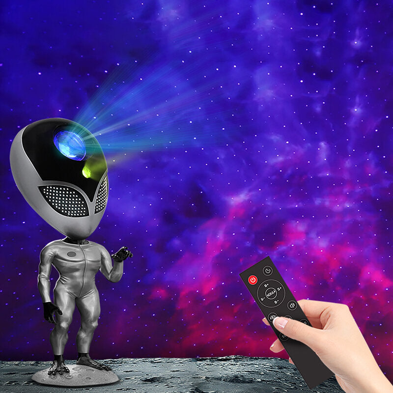 Alien Star Projector Lamp: Voice-Activated Galaxy Nebula Light for Kids' Room Decor & Birthday Gifts