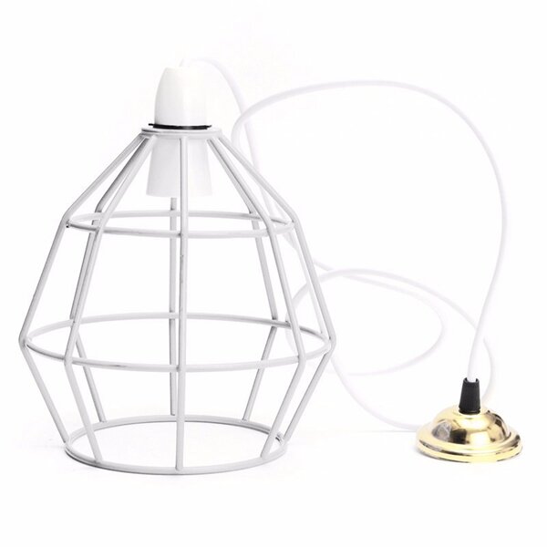 Vintage Industrial Metal Cage Ceiling Pendant Light Lamp Shades 110-240V