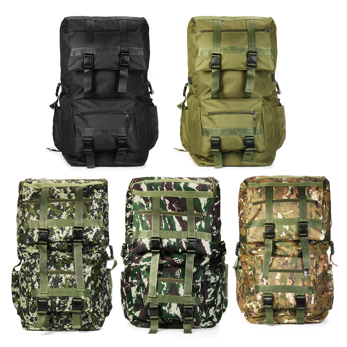 110L Large Capacity Military Tactical Backpack for Camping, Hiking, Trekking, and Travel