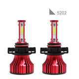 Mini 4-Side COB LED Headlight Bulbs 72W - High Brightness, Energy Efficient, Easy Installation