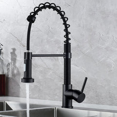 Commercial Kitchen Faucet with Pull-Down Sprayer, Single Handle Hot and Cold Mixer Tap