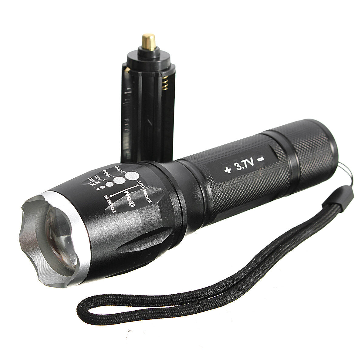 1000 Lumen Elfeland T6 LED Zoomable Tactical Flashlight Torch Lamp