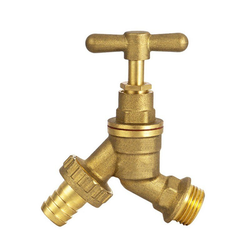 1/2" Brass Slow-Closing Faucet Valve - Garden Irrigation Tap, Barrel Joint Accessory