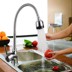 360 Degree Swivel Spout Single Handle Kitchen Sink Faucet with Pull Down Spray Mixer Tap