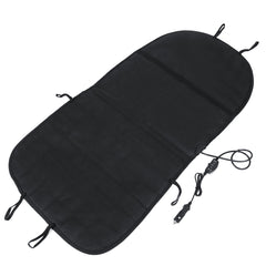 12V 30W Polyester Heated Car Seat Cushion - Winter Electric Warmer Mat for Front Seats