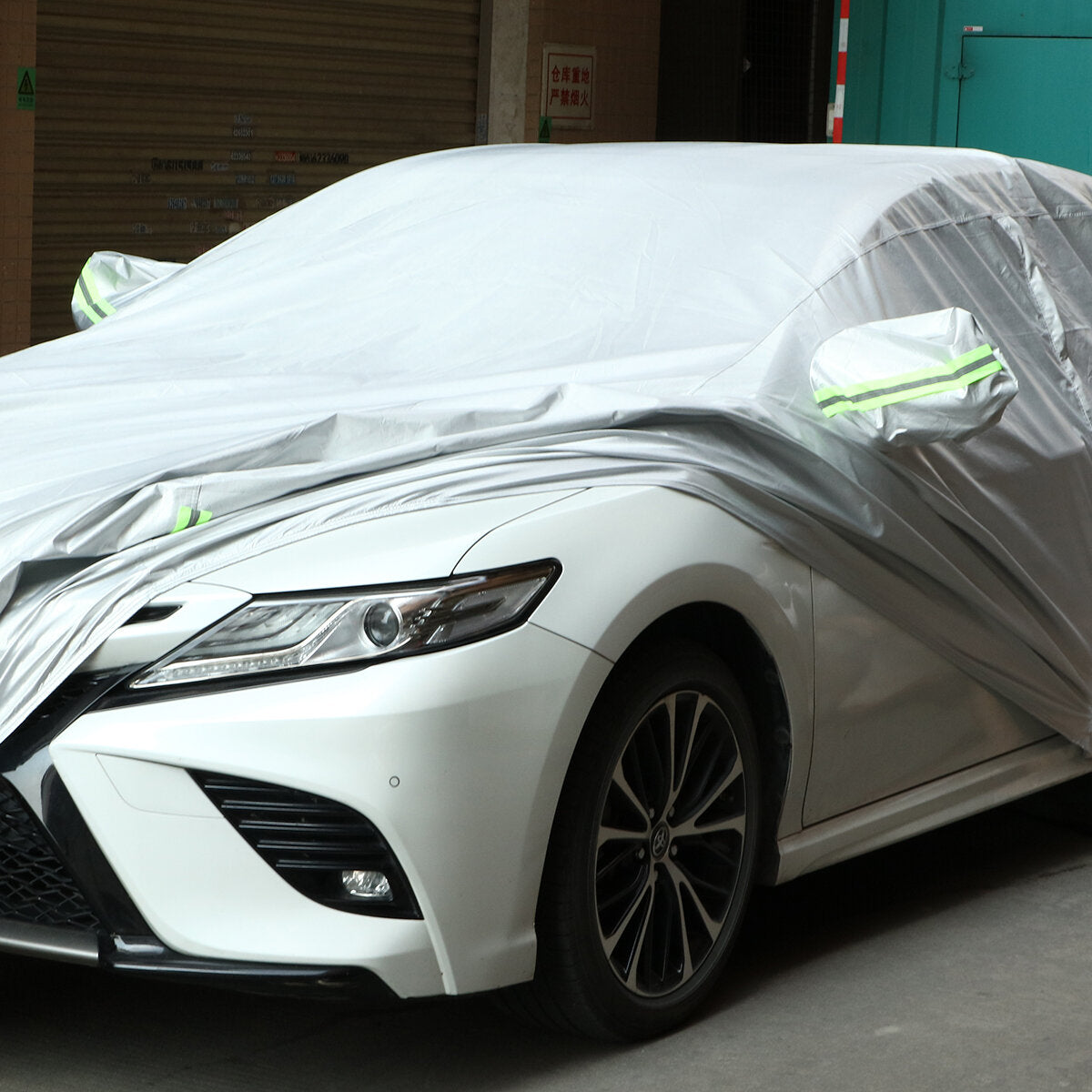 Universal Cotton Car Cover L/XL - Indoor Outdoor Sun UV Snow Dust Protection