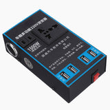 1500W Solar Power Inverter 12V/24V DC to 220V AC Converter with 4 USB Ports for Car