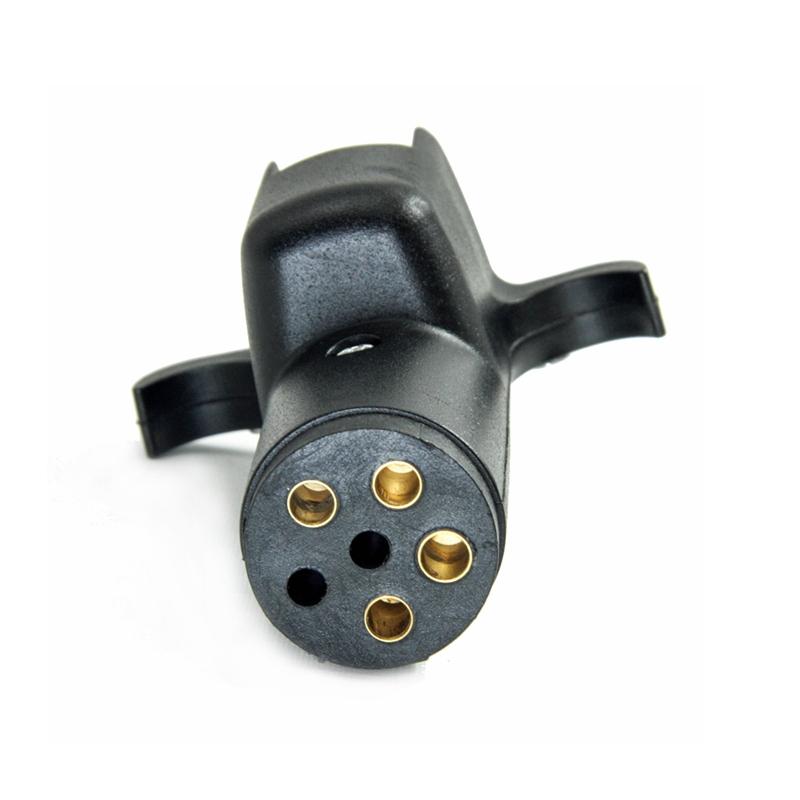 12V US Plug Trailer Adapter: 6 to 4 Core Coupling for Holes Trailer