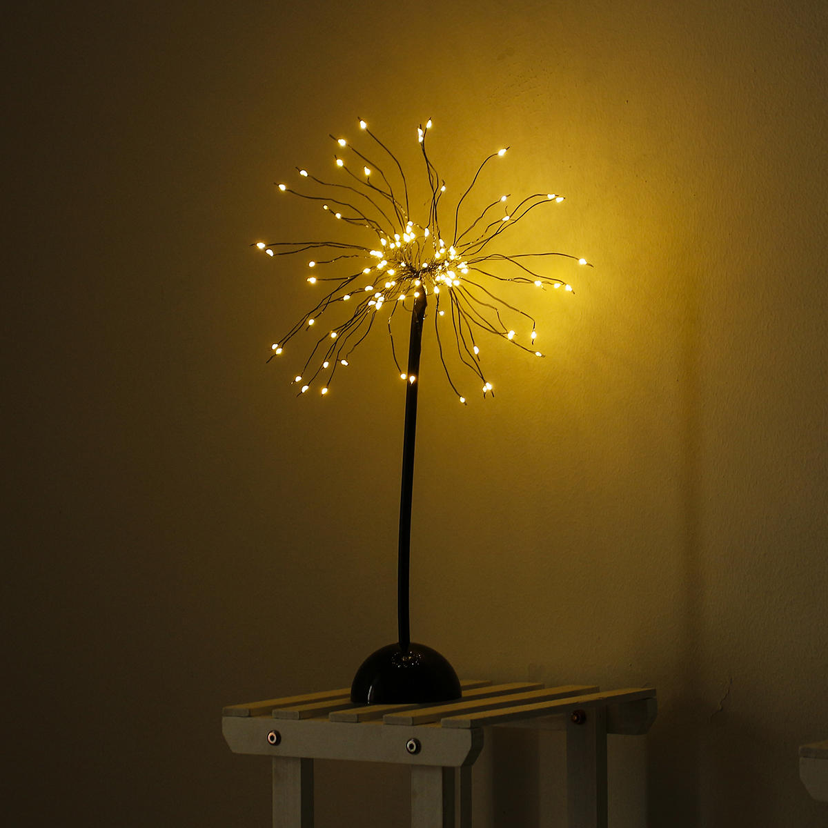 100 LED Dandelion Firework Night Light - USB Powered for Garden, Wedding, Party, Christmas Decor