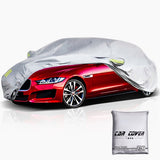 Waterproof Windproof Car Cover for Outdoor Sedan - All Weather, UV Protection, Scratch Resistant, Adjustable Buckle Straps